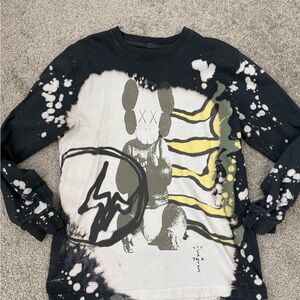 Cactus Jack by Travis Scott Black and White Long Sleeve Tee